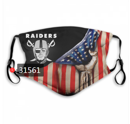 NFL 2020 Oakland Raiders #25 Dust mask with filter